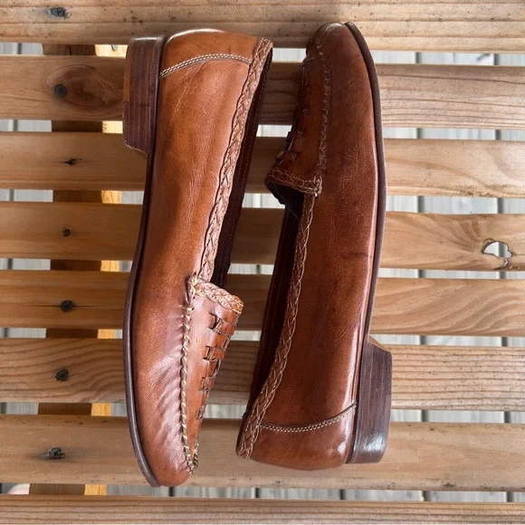 Cole Haan Woven Leather Loafers – Men’s Size 9.5M – Made in Brazil - Picture 5 of 11